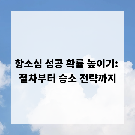 항소심 성공 확률 높이기: 절차부터 승소 전략까지