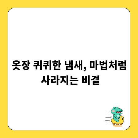 옷장 퀴퀴한 냄새, 마법처럼 사라지는 비결