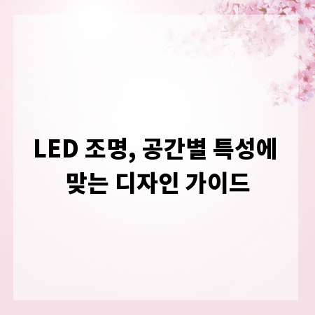 LED 조명, 공간별 특성에 맞는 디자인 가이드