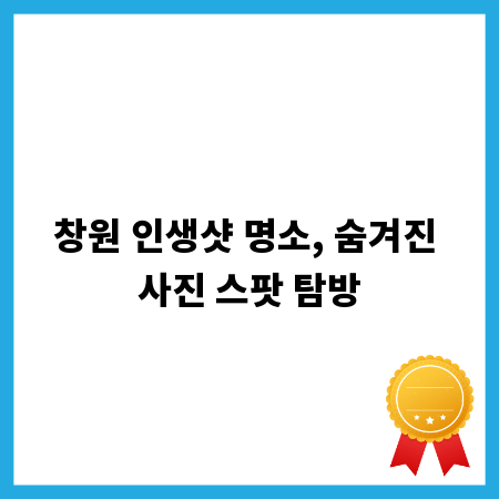 창원 인생샷 명소, 숨겨진 사진 스팟 탐방