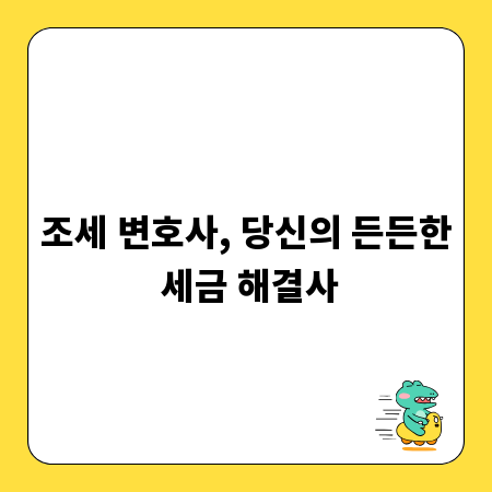 조세 변호사, 당신의 든든한 세금 해결사