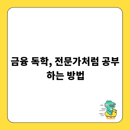 금융 독학, 전문가처럼 공부하는 방법