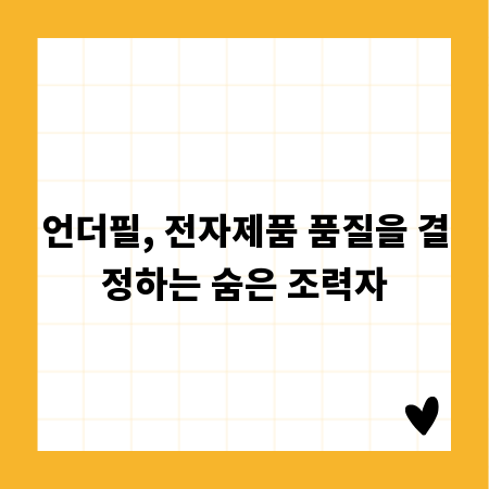 언더필, 전자제품 품질을 결정하는 숨은 조력자