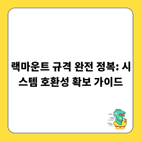 랙마운트 규격 완전 정복: 시스템 호환성 확보 가이드