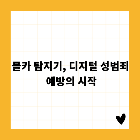 몰카 탐지기, 디지털 성범죄 예방의 시작